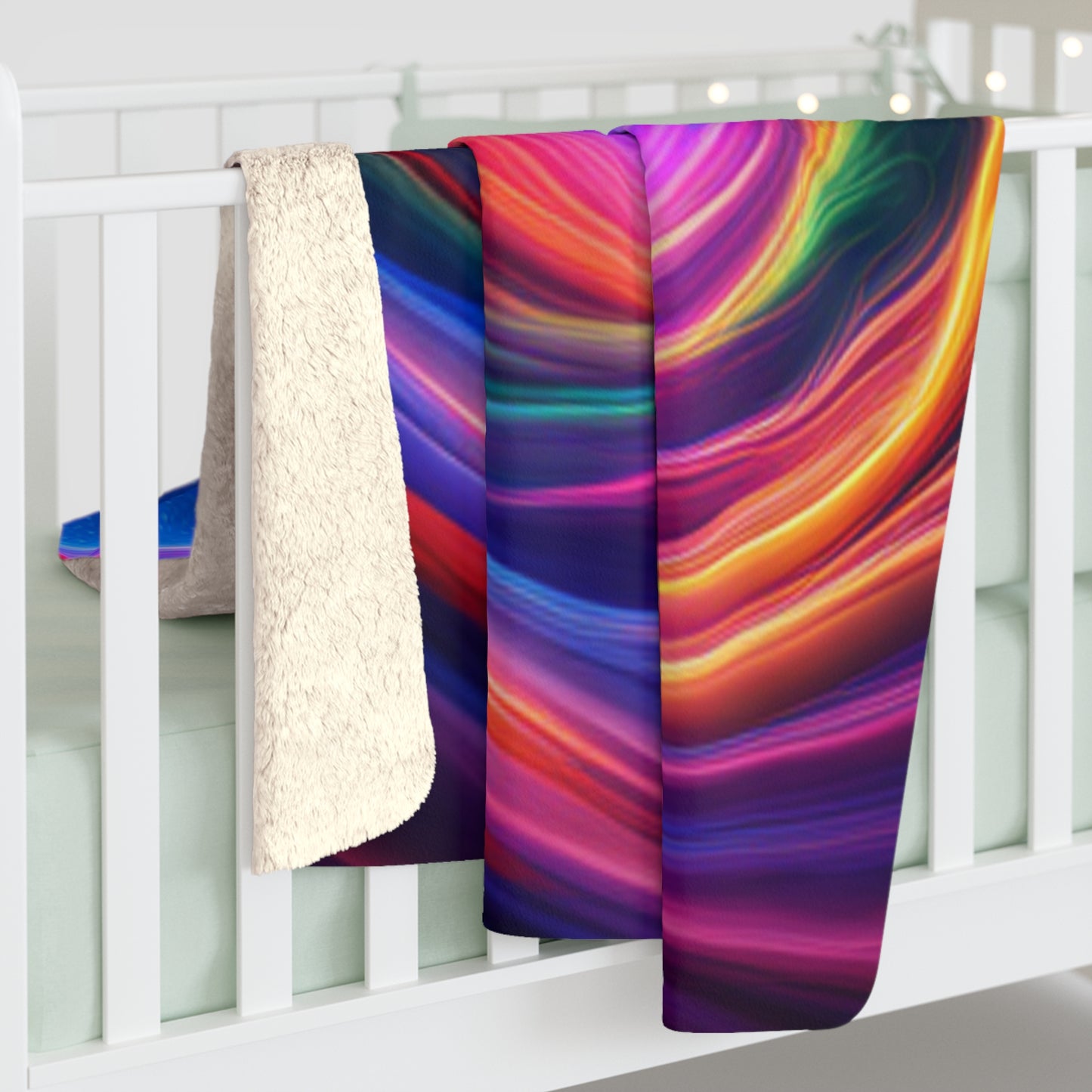 Color Burst Sherpa Fleece Blanket