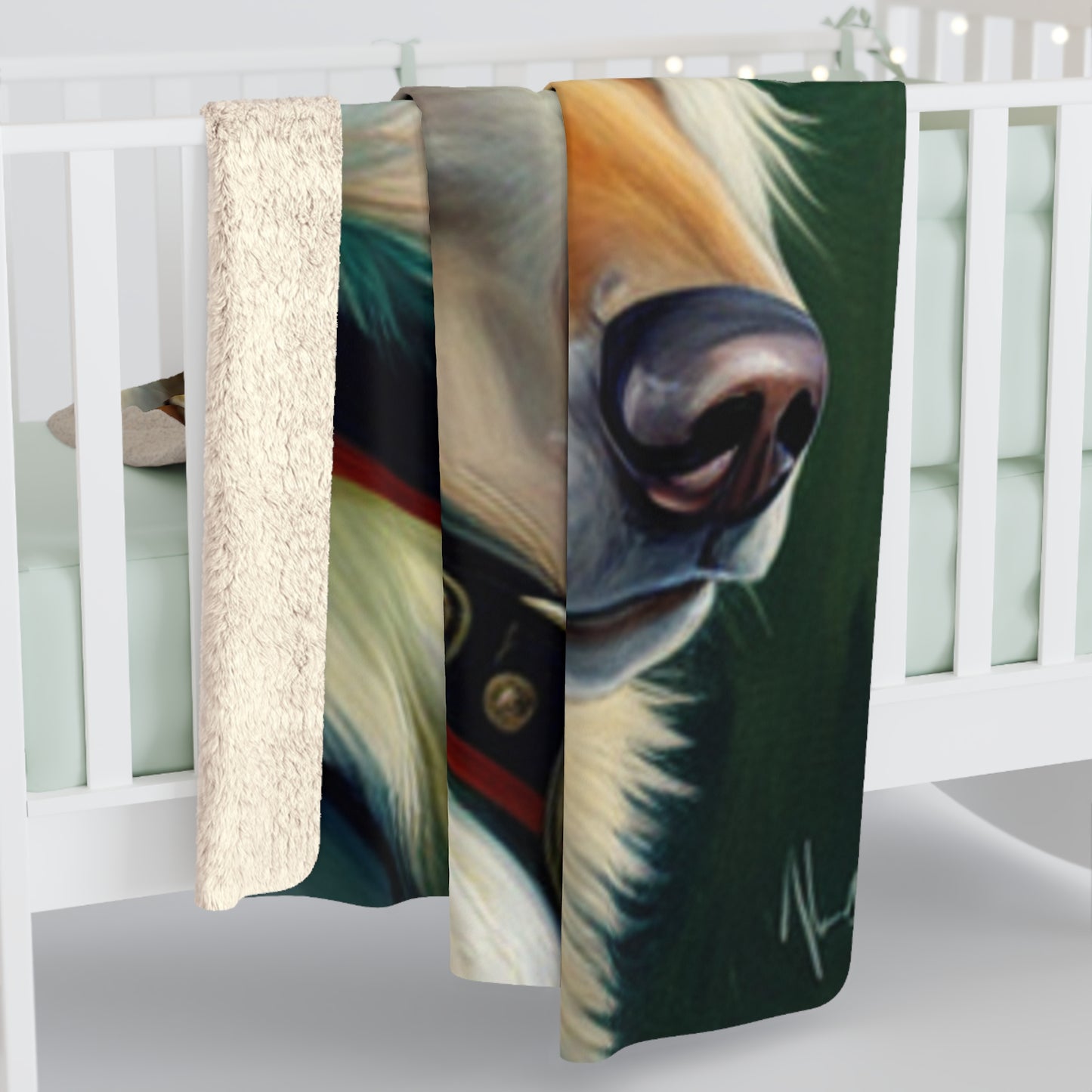 Smart Wolf Sherpa Fleece Blanket