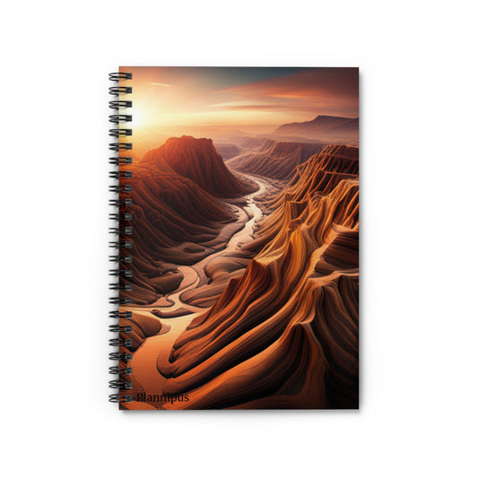 Serene Scene Spiral Notebook - Ruled Line