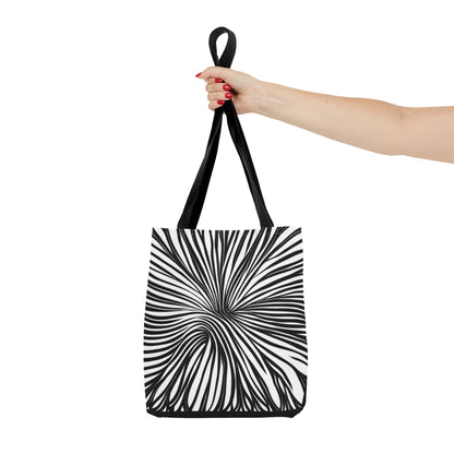 Black and White Swirl Tote Bag