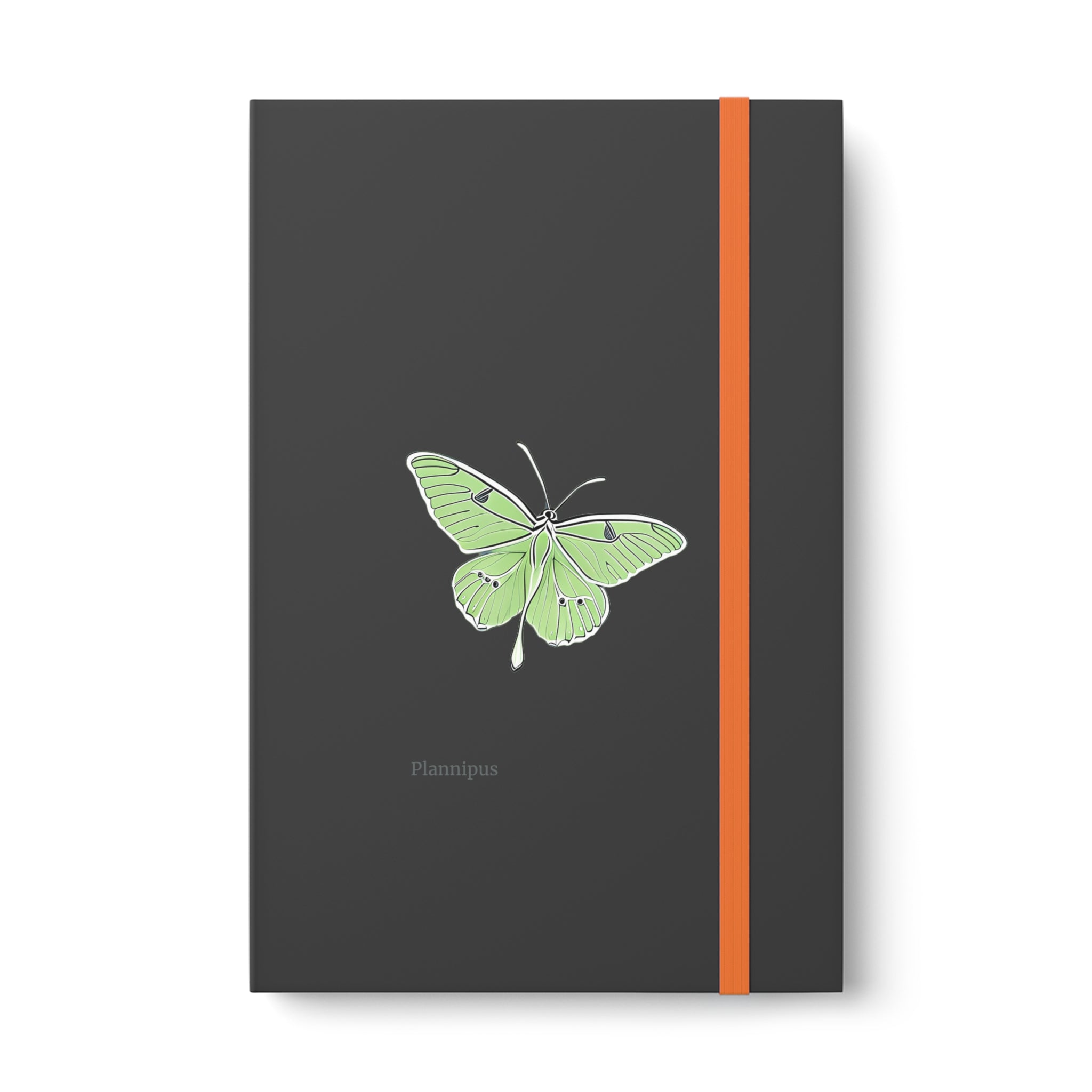 Luna Moth Color Contrast Notebook - Ruled