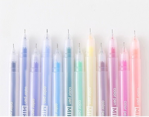 Notepad Color Gel Pens