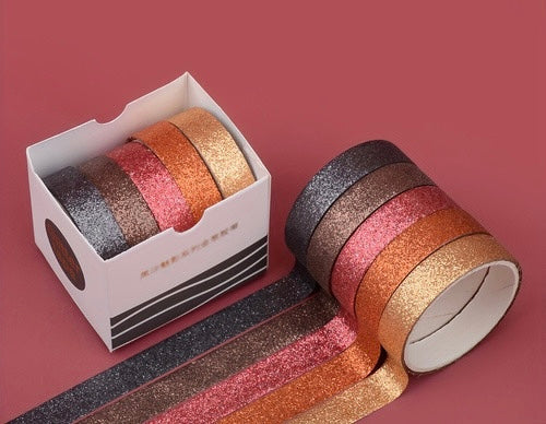 Washi tape Glitter 5  Pack