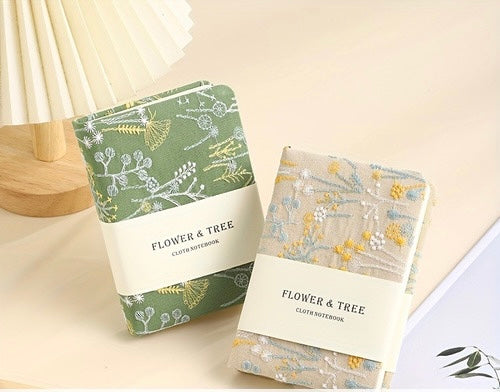 Pocket Flower & Tree Cloth Notebook