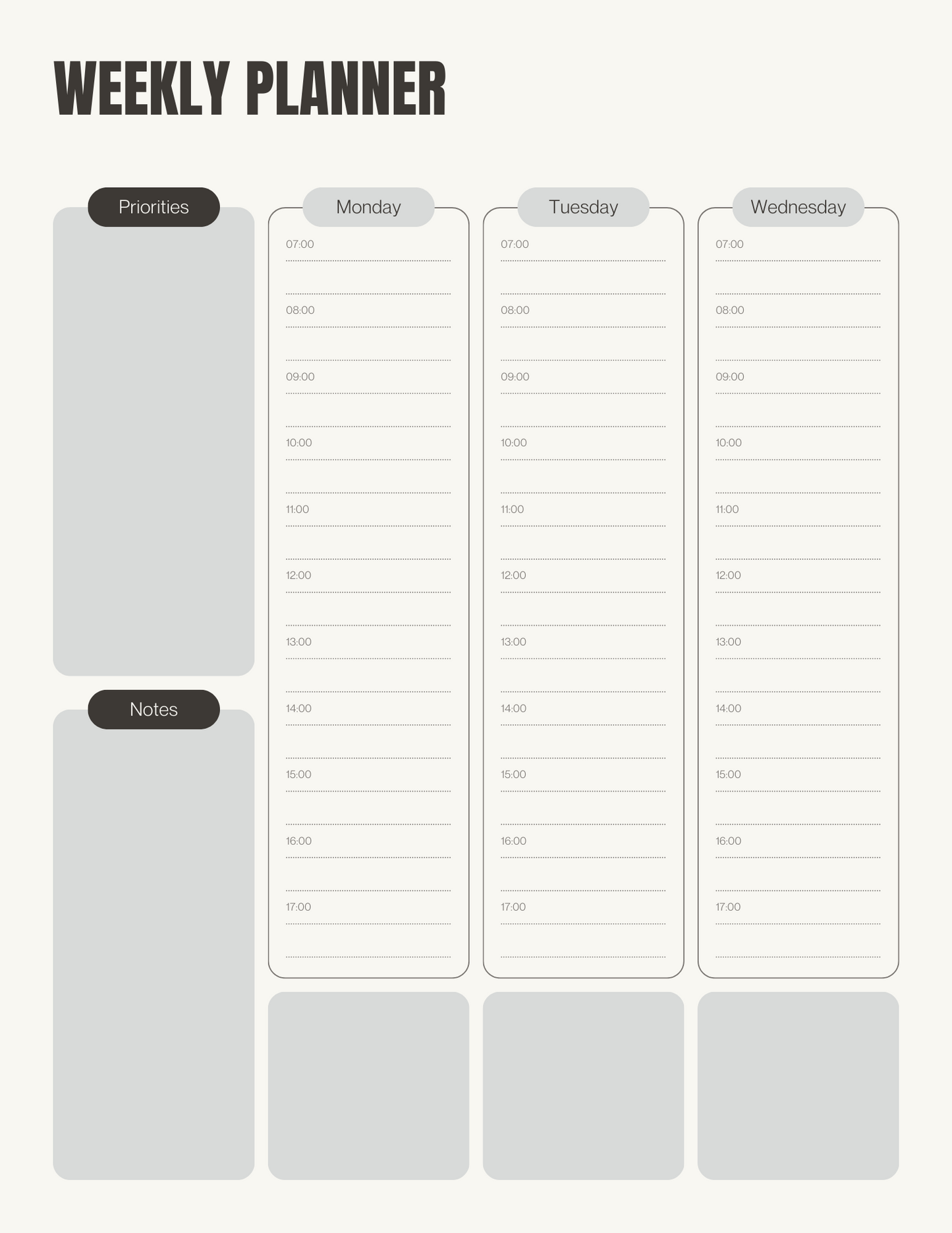 Weekly Planner